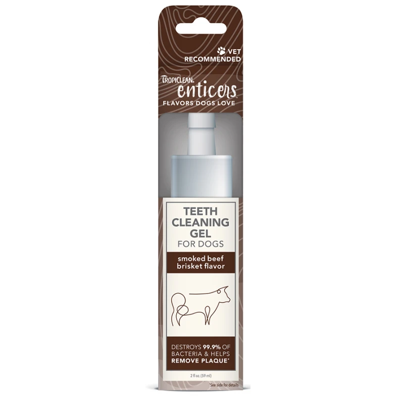 Tropiclean Teeth Cleaning Gel Smoked Beef Brisket 59ml 1 Tropiclean Teeth Cleaning Gel Smoked Beef Brisket 59ml