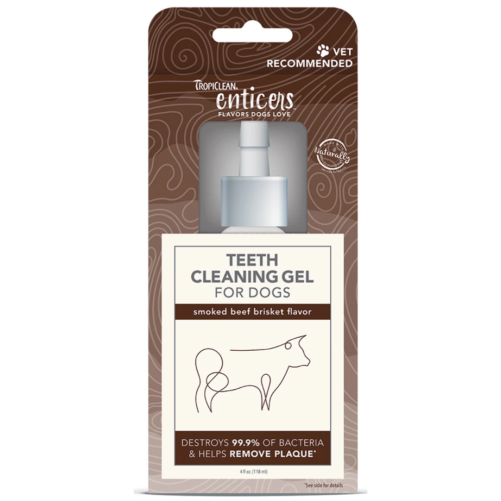Tropiclean Teeth Cleaning Gel Smoked Beef Brisket 118ml 2 Tropiclean Teeth Cleaning Gel Smoked Beef Brisket 118ml - Image 2