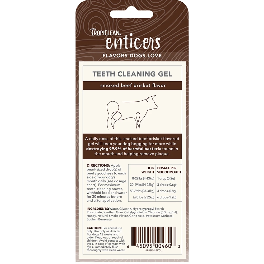 Tropiclean Teeth Cleaning Gel Smoked Beef Brisket 118ml 3 Tropiclean Teeth Cleaning Gel Smoked Beef Brisket 118ml - Image 3