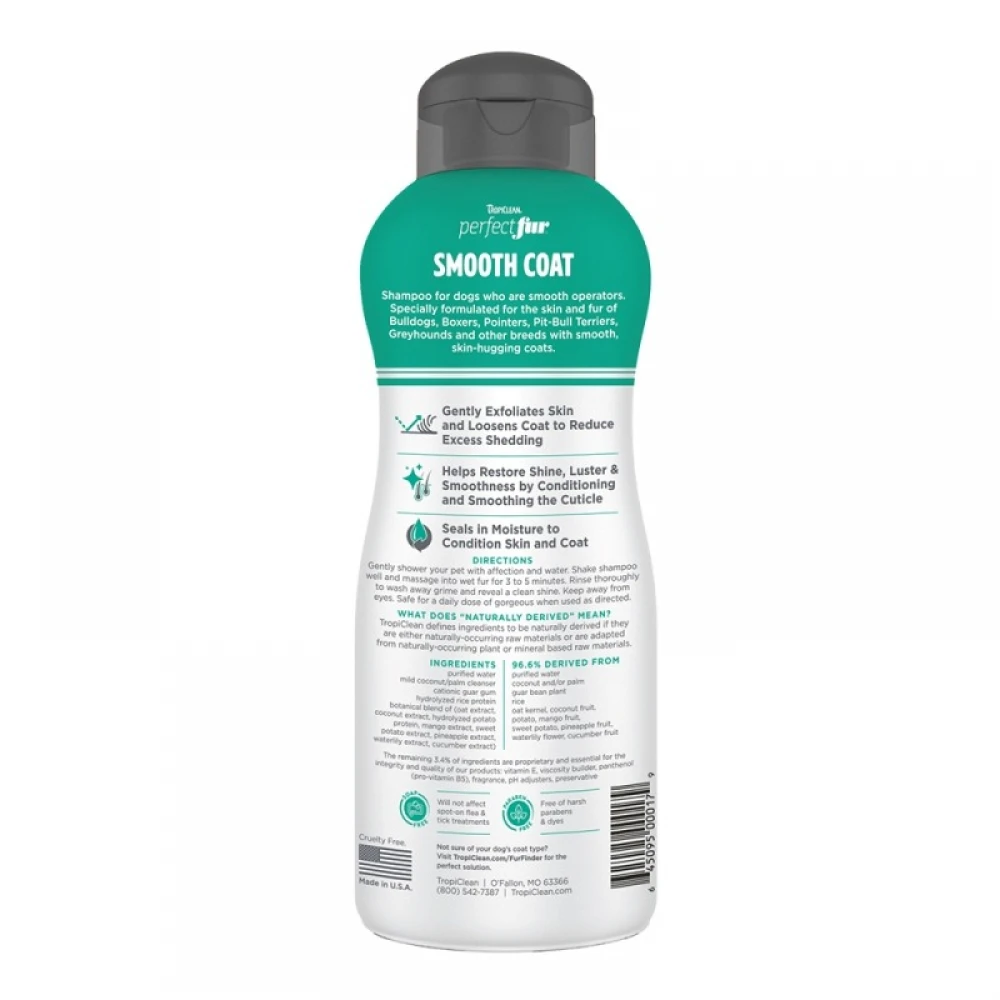 Tropiclean Smooth Coat Shampoo 473ml 3 Tropiclean Smooth Coat Shampoo 473ml - Image 3
