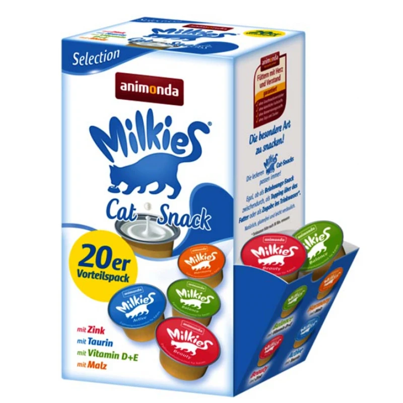 Animonda Milkies Selections Λιχουδιές Γάτας σε υγρή μορφή με βιταμίνες 20x15ml 1 Animonda Milkies Selections Λιχουδιές Γάτας σε υγρή μορφή με βιταμίνες 20x15ml