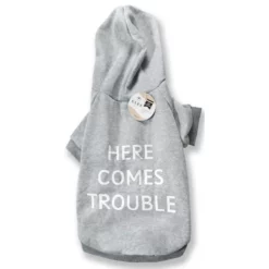 Φούτερ Σκύλου με κουκούλα Glee Here Comes Trouble 45cm Γκρι