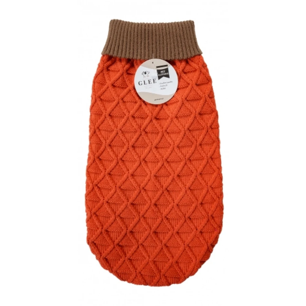 Πλεκτό Πουλόβερ Σκύλου Glee Rhombus XLarge 45cm Κόκκινο 3 Πλεκτό Πουλόβερ Σκύλου Glee Rhombus XLarge 45cm Κόκκινο - Image 3