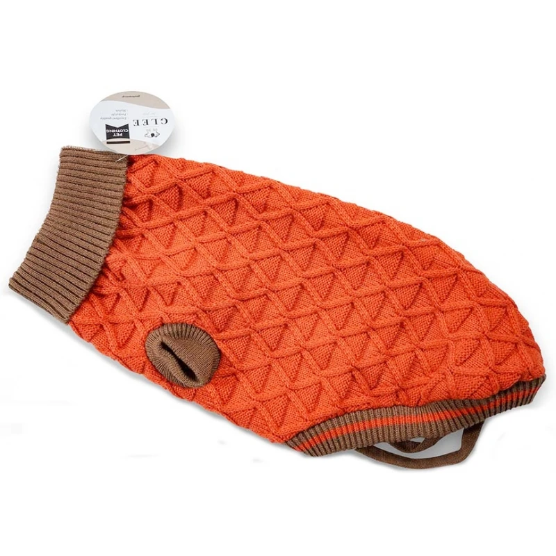 Πλεκτό Πουλόβερ Σκύλου Glee Rhombus XLarge 45cm Κόκκινο 1 Πλεκτό Πουλόβερ Σκύλου Glee Rhombus XLarge 45cm Κόκκινο