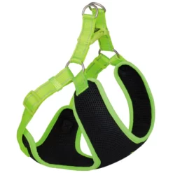 Σαμαράκι Γιλέκο Σκύλου Nobby Black Mesh Reflect Neon Yellow (Πλάτος 1cm X Περιφ 33-41cm)