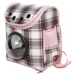 Τσάντα Μεταφοράς Σκύλου ή Γάτας - Σακίδιο Πλάτης Glee Coffee Pink 32x20x38cm