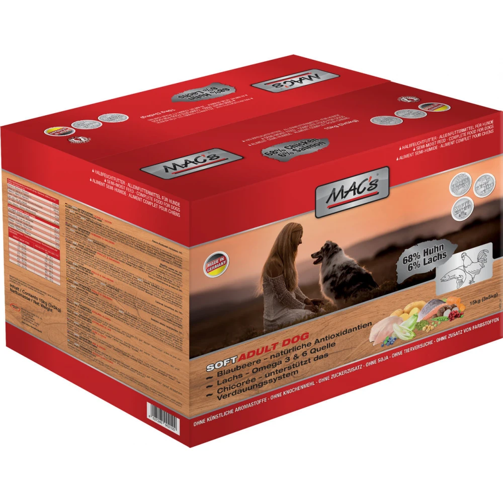 Macs Soft Grain Free Chicken And Salmon Μαλακή Κροκέτα Σκύλου 5kg 4 Macs Soft Grain Free Chicken And Salmon Μαλακή Κροκέτα Σκύλου 5kg - Image 4