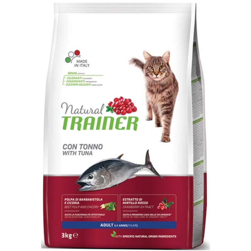 Natural Trainer Cat Adult Τόνος 3kg 1 Natural Trainer Cat Adult Τόνος 3kg