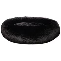Κρεβατάκι Σκύλου και Γάτας Woofmoda Πουφ Στρογγυλό Μαύρο No1 80cm