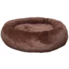 Κρεβατάκι Σκύλου και Γάτας Woofmoda Πουφ Στρογγυλό Καφέ No1 80cm