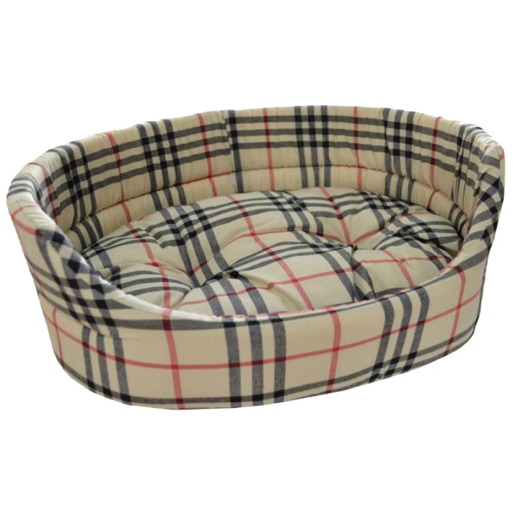 Κρεβατάκι Σκύλου και Γάτας Woofmoda Φωλιά Εμπριμέ Καρο Μπεζ No4 46x32x17cm 2 Κρεβατάκι Σκύλου και Γάτας Woofmoda Φωλιά Εμπριμέ Καρο Μπεζ No4 46x32x17cm - Image 2