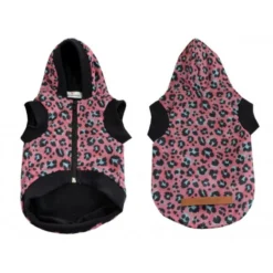 Μπουφανάκι Σκύλου Αδιάβροχο με επένδυση Woofmoda Leopard XLarge 41cm