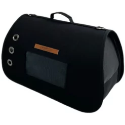 Τσάντα Μεταφοράς Σκύλου ή Γάτας Woofmoda 941-1008 με παράθυρο Νο2 40x17x25cm Μαύρη