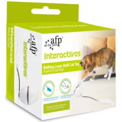 Διαδραστικό Παιχνίδι Γάτας AFP Rolling Laser Ball 6,5x6,5x6,5cm -Προμήθειες Για Κατοικίδια Κατάστημα πωλήσεων AF3224 2 1000x1000h
