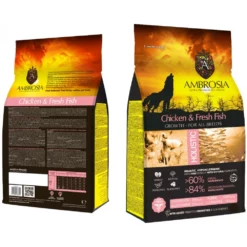 Ambrosia Grain-Free Dog Growth Chicken & Fresh Fish 6kg + Δώρο Λάδι Σολομού Perfect Care Freshness 300ml -Προμήθειες Για Κατοικίδια Κατάστημα πωλήσεων AM 2500 AM25001 AM25052 1000x1000w 1