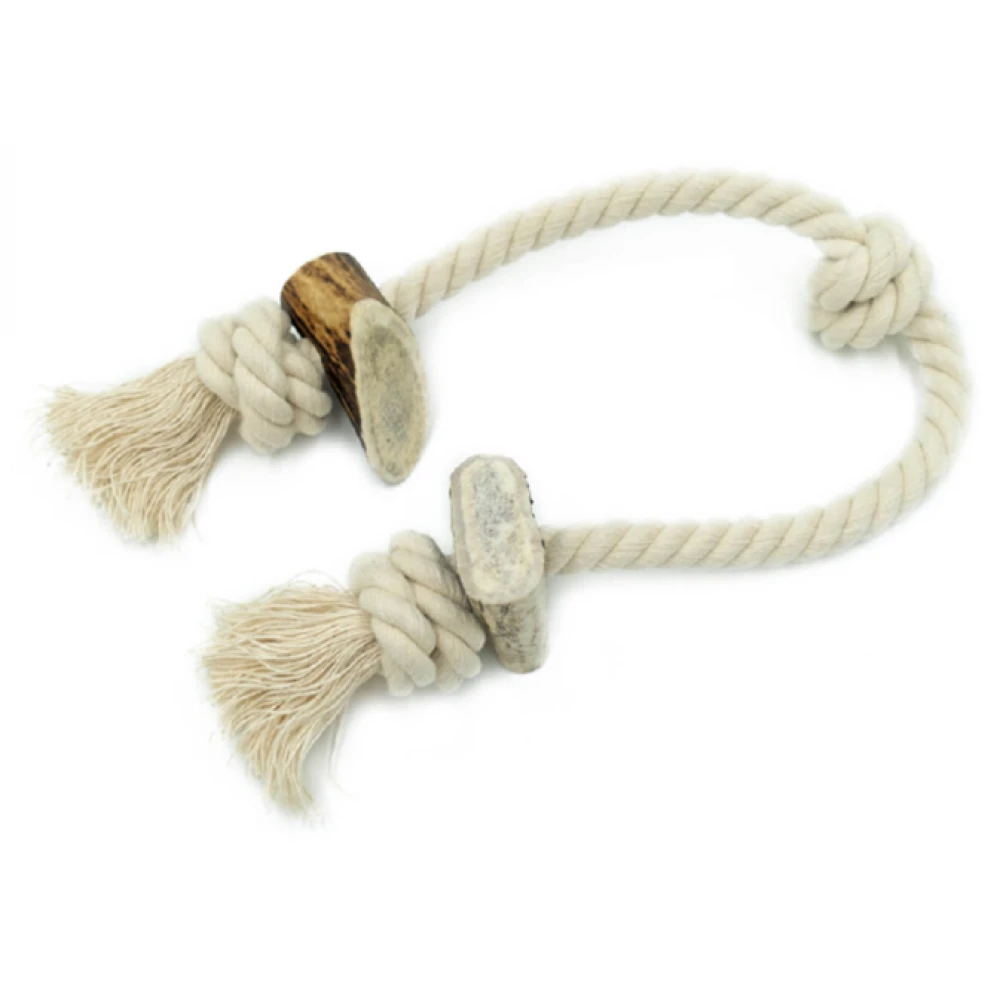 Παιχνίδι Rope String Small 30cm με Κέρατο Ελαφιού Wildz Antler Chew 50gr 2 Παιχνίδι Rope String Small 30cm με Κέρατο Ελαφιού Wildz Antler Chew 50gr - Image 2