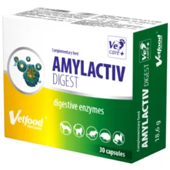 Συμπλήρωμα Διατροφής Vetfood Amylactiv Digest 30 Κάψουλες Για Ομαλή Πεπτική Λειτουργία Σε Σκύλους Και Γάτες
