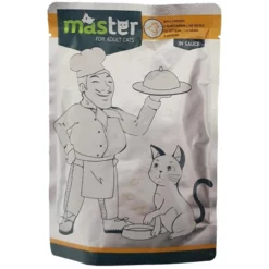 Master Adult Cat Chicken In Sauce 80gr 24τμχ (20 + 4 Δώρο)