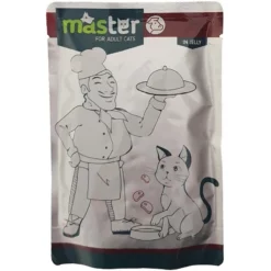 Master Adult Cat Meat (κρέας Mix) In Jelly 80gr 24τμχ (20 + 4 Δώρο)