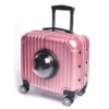 OEM Τσάντα Μεταφοράς Σκύλου & Γάτας Trolley Suitcase Pink 41x23x40cm