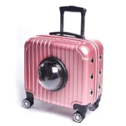 OEM Τσάντα Μεταφοράς Σκύλου & Γάτας Trolley Suitcase Pink 41x23x40cm