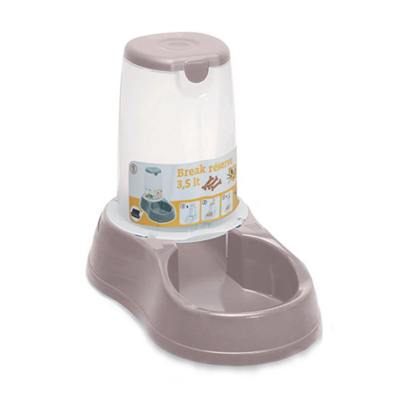 Stefanplast Αυτόματη Ταΐστρα Σκύλου - Γάτας Break Reserve Food 6,5lt Light Brown 1 Stefanplast Αυτόματη Ταΐστρα Σκύλου - Γάτας Break Reserve Food 6,5lt Light Brown