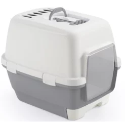 Κλειστή Λεκάνη Γάτας Stefanplast Cathy Clever & Smart Γκρι 58x45x48h Cm