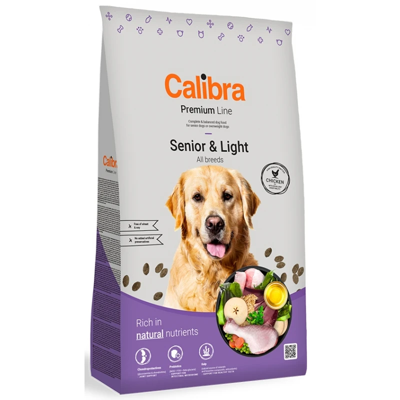 Calibra Dog Premium Line Senior & Light 12kg 1 Calibra Dog Premium Line Senior & Light 12kg