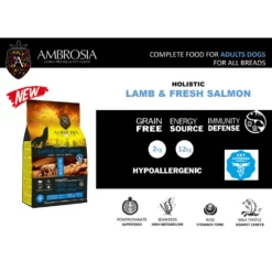 Ambrosia Grain Free Dog Adult Lamb & Fresh Salmon 12kg + Δώρο Λάδι Σολομού Perfect Care Freshness 300ml -Προμήθειες Για Κατοικίδια Κατάστημα πωλήσεων Capture15 12 2020 19.41.17 1000x1000w