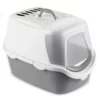 Κλειστή Λεκάνη Γάτας Stefanplast Cathy Easy Clean Γκρι 56x40x40h Cm