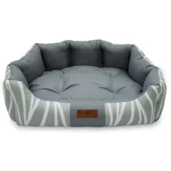 Κρεβατάκι Σκύλου και Γάτας V.I.Pets Comfy Cotton Waves Νο2 Gray 62x57cm