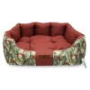 Κρεβατάκι Σκύλου και Γάτας V.I.Pets Comfy Cotton Tropical Νο2 Red 62x57cm