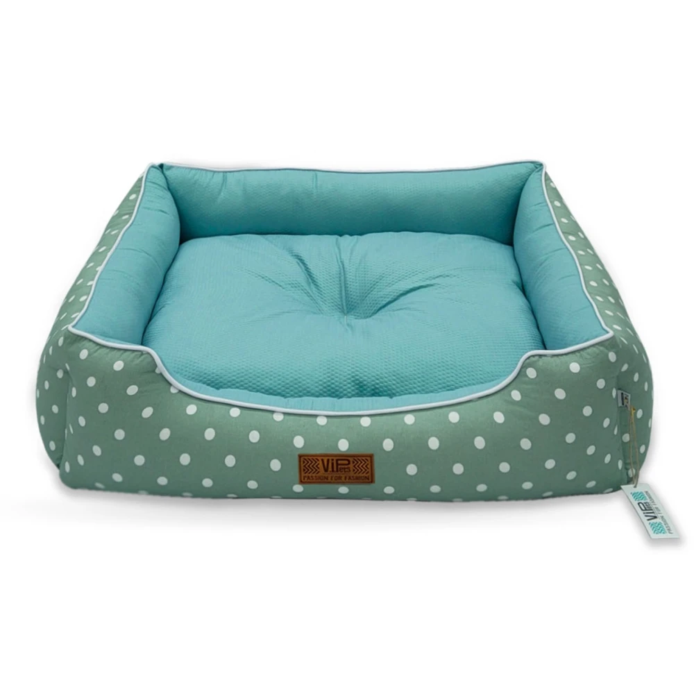 Κρεβατάκι Σκύλου και Γάτας V.I.Pets Cozy Cotton Dots Νο2 Mint 64x56cm 2 Κρεβατάκι Σκύλου και Γάτας V.I.Pets Cozy Cotton Dots Νο2 Mint 64x56cm - Image 2