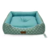Κρεβατάκι Σκύλου και Γάτας V.I.Pets Cozy Cotton Dots Νο4 Mint 88x76cm