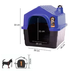 Σπιτάκι σκύλου Πλαστικό Durahouse No1 Μπλε 48x39x33 Cm -Προμήθειες Για Κατοικίδια Κατάστημα πωλήσεων DP10274 1 1000x1000 1