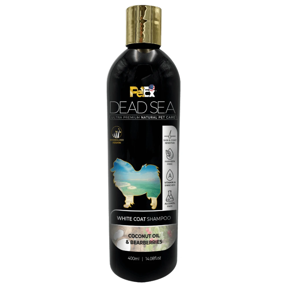 Petex Σαμπουάν DeadSea για λευκό τρίχωμα Coconut Oil και Bearberries 400ml 2 Petex Σαμπουάν DeadSea για λευκό τρίχωμα Coconut Oil και Bearberries 400ml - Image 2