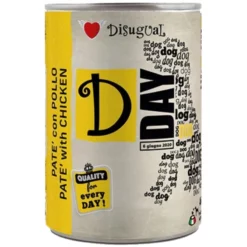 Υγρή τροφή Disugual Σκύλου D-DAY Κοτόπουλο (Chicken) 6x400gr