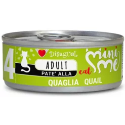 Υγρή Τροφή Γάτας Disugual Mini Me Cat - Adult 4 Pate Με Ορτύκι (Quail) 12x85gr