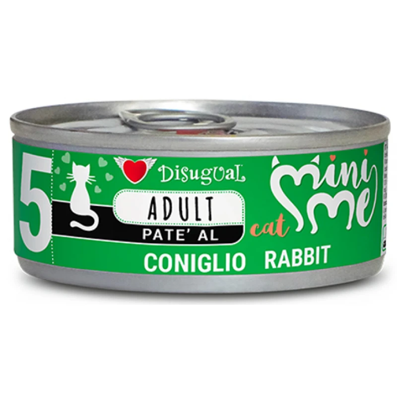 Υγρή Τροφή Γάτας Disugual Mini Me Cat - Adult 5 Pate Με Κουνέλι (Rabbit) 12x85gr 1 Υγρή Τροφή Γάτας Disugual Mini Me Cat - Adult 5 Pate Με Κουνέλι (Rabbit) 12x85gr