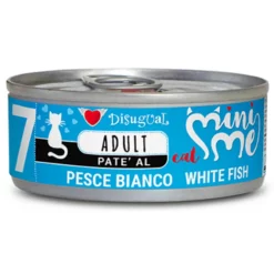 Υγρή Τροφή Γάτας Disugual Mini Me Cat - Adult 7 Pate Με Λευκά Ψάρια (White Fish) 12x85gr