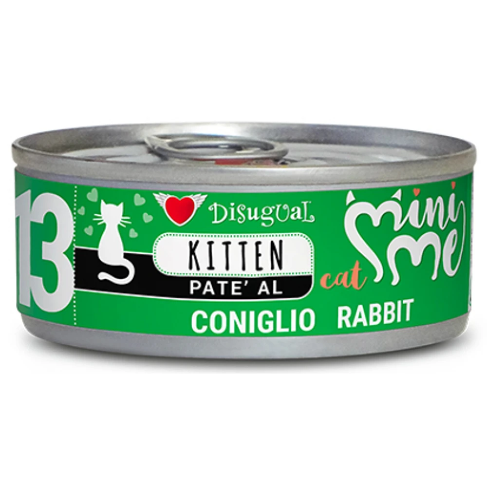 Υγρή Τροφή Γάτας Disugual Mini Me Cat - Kitten 13 Pate Με Κουνέλι (Rabbit) 12x85gr 2 Υγρή Τροφή Γάτας Disugual Mini Me Cat - Kitten 13 Pate Με Κουνέλι (Rabbit) 12x85gr - Image 2