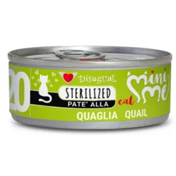 Υγρή Τροφή Γάτας Disugual Mini Me Cat - Sterilized 20 Quail Pate Με Ορτύκι 12x 85gr