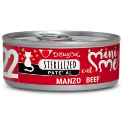 Υγρή Τροφή Γάτας Disugual Mini Me Cat - Sterilized 22 Beef Pate Με Βοδινό 12x 85gr