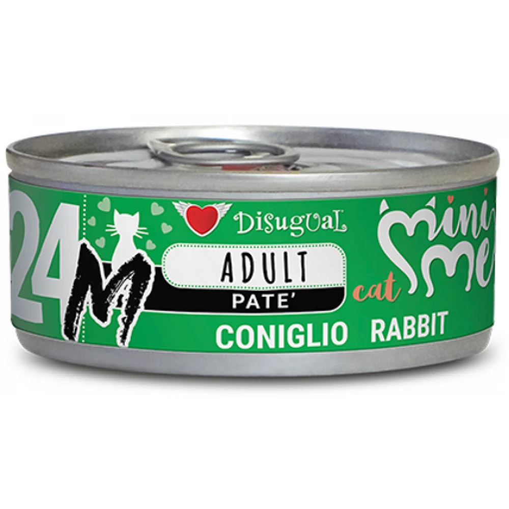 Υγρή Τροφή Γάτας Disugual Mini Me M Cat - Adult 24 Pate Rabbit Με Κουνέλι 18x 85gr 2 Υγρή Τροφή Γάτας Disugual Mini Me M Cat - Adult 24 Pate Rabbit Με Κουνέλι 18x 85gr - Image 2