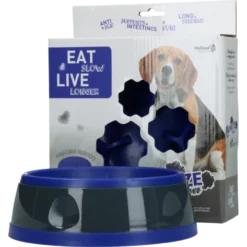 Πιάτο Καλής Πέψης Eat Slow Amaze Flower Blue Medium 16cm 6 Πιάτο Καλής Πέψης Eat Slow Amaze Flower Blue Medium 16cm -Προμήθειες Για Κατοικίδια Κατάστημα πωλήσεων EATS015C 1000x1000h