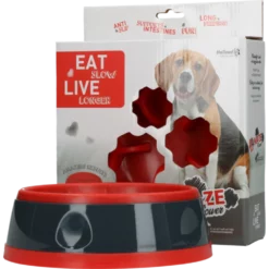 Πιάτο Καλής Πέψης Eat Slow Amaze Flower Red Medium 16cm 6 Πιάτο Καλής Πέψης Eat Slow Amaze Flower Red Medium 16cm -Προμήθειες Για Κατοικίδια Κατάστημα πωλήσεων EATS015K 1000x1000h