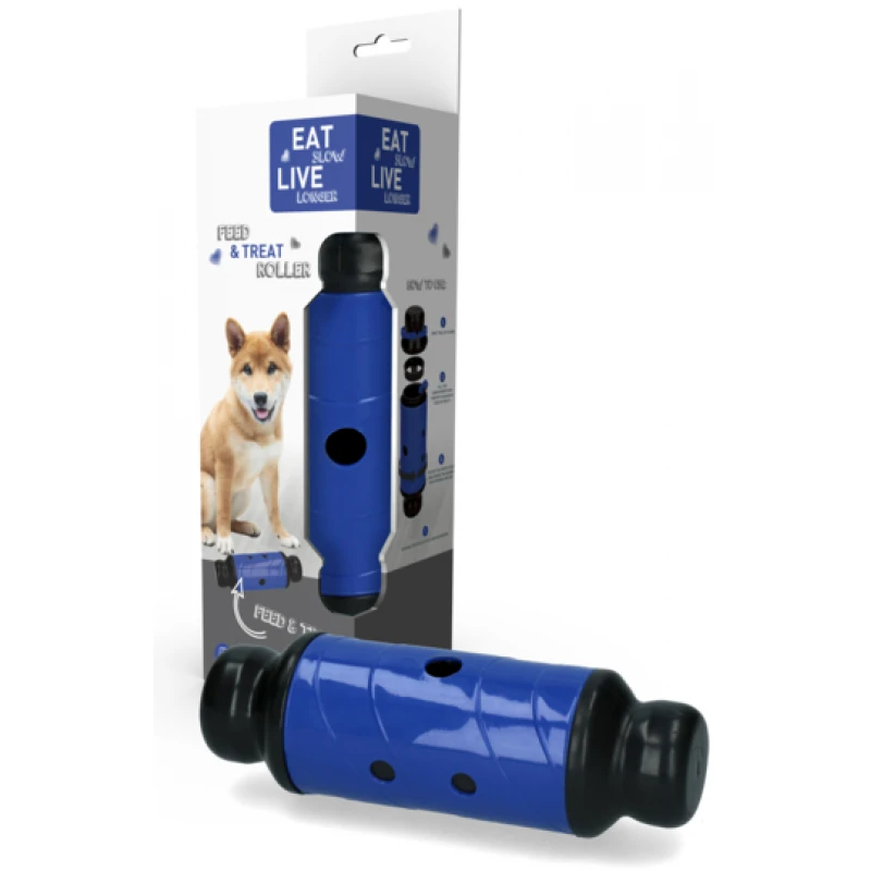 Συσκευή Καλής Πέψης Eat Slow Feed And Treat L Blue 23cm 1 Συσκευή Καλής Πέψης Eat Slow Feed And Treat L Blue 23cm