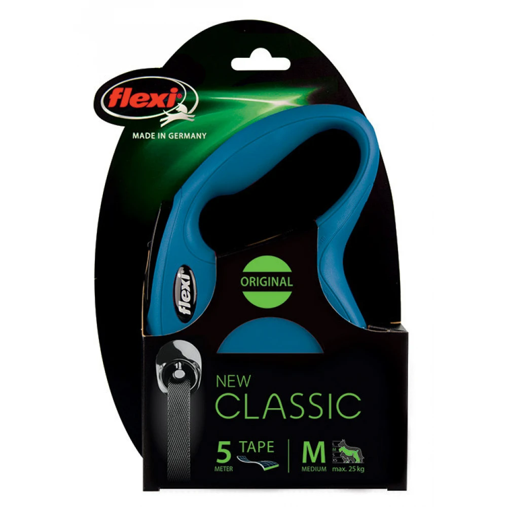 Flexi New Classic Medium Ιμάντας 5m Εως 25kg Μπλε 3 Flexi New Classic Medium Ιμάντας 5m Εως 25kg Μπλε - Image 3