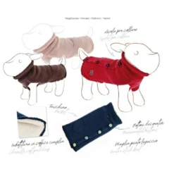 Πλεκτό Ρουχαλάκι Σκύλου Ferribiella Pin-up 39cm Μπλε -Προμήθειες Για Κατοικίδια Κατάστημα πωλήσεων FERRIBIELLA MAGLIONCINO PIN UP 1000x1000w 1