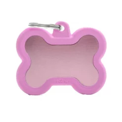 Ταυτότητα Σκύλου My Family Hushtags Alluminium Κόκκαλο Ροζ